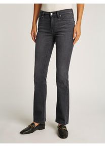 Tommy Jeans Damen Bootcut-Jeans "Maddie Mid Rise Bootcut", schwarz, casual, Gr. 31, unifarben, Denim/Jeans, Obermaterial: 92% Baumwolle, 6%