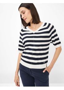 Brax Damen Strickpullover "Style LESLEY", blau, Gr. 48, 86% Viskose, 14% Polyester, Pullover