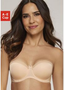 s.Oliver Damen Multiway-BH, Gr. 90, beige, Microtouch, Obermaterial: 60% Polyamid, 35% Polyester, 5% Elasthan, Basic, BHs, mit Bügel und vielen