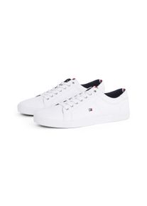 Tommy Hilfiger Herren Sneaker "ICONIC LONG LACE SNEAKER", Gr. 43, weiß, Baumwolle, sportlich, Schuhe, Freizeitschuh, Halbschuh, Schnürschuh mit