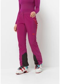 Jack Wolfskin Damen Skihose "ALPSPITZE TOUR PANTS W", pink, Gr. 36, 1. OBERSTOFF 87% POLYESTER, 13% ELASTHAN 1.KONTRAST 90% POLYAMID, 10% ELASTHAN