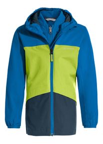 Vaude Kinder 3-in-1-Funktionsjacke, blau, sportlich, Gr. 98, unifarben mit Farbeinsätzen, Web, Obermaterial: 100% Polyester, Jacken, für Kinder