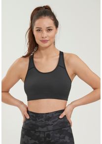 ENDURANCE ATHLECIA ATHLECIA Damen Sport-BH "Inere", Gr. XS, schwarz, 81% Polyester, 19% Elasthan, unifarben, BHs, mit elastischem Unterbrustband