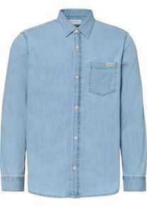 Herren Jeanshemd "CASUAL CLASSIC"stevie blau, casual, Gr. L, Calvin Klein Jeans, unifarben, Web, Obermaterial: 100% Baumwolle, Hemden, Mit