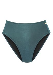 Damen Bikini-Hose "Manon", blau, Gr. 40, Copenhagen Studios, glänzend, Recycling-Polyamid, Badehosen, aus glänzendem Material