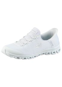 Skechers Damen Slip-On Sneaker "GLIDE-STEP-PURSUIT", Gr. 41, weiß, Textil, sportlich, Schuhe, Freizeitschuh mit elastischem Einstieg