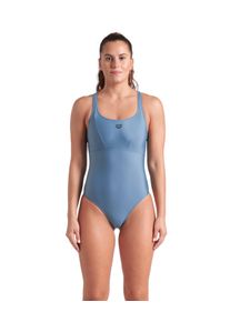 arena Damen Badeanzug "WOMEN'S arena SOLID SWIMSUIT CONTROL PRO BACK B", grau, sportlich, Gr. 48, Obermaterial: 82% Polyamid, 18% Elasthan, Badeanzüge