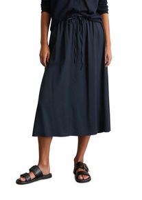Marc O'Polo MARC O'POLO Damen Webrock "aus LENZING ECOVERO ", blau, casual, Gr. 44, unifarben, Obermaterial: 100% Viskose, Röcke