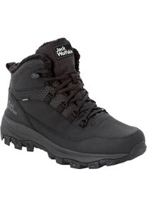 Jack Wolfskin Damen Outdoorwinterstiefel "EVERQUEST TEXAPORE MID M", Gr. 43, schwarz, Leder, Textil, sportlich, Schuhe, Winterboots, Snowboots,