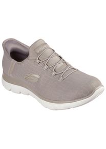 Skechers Damen Slip-On Sneaker "SUMMITS-CLASSY NIGHT", Gr. 41, grau, Textil, sportlich, Schuhe, Slipper, Freizeitschuh mit komfortabler Heel Pillow