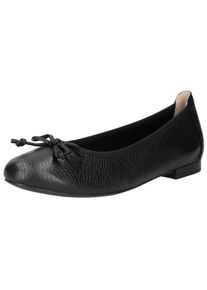 Caprice Damen Ballerina "Caprice Ballerinas Leder", Gr. 39, schwarz, Leder, casual, Schuhe