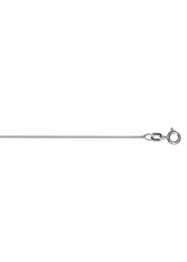 ONE ELEMENT Damen Goldkette "Halskette Schlangenkette aus 333 Weißgold Ø 0,9 mm", 42, Weißgold 333-Gold, silber, Weißgold 333, Gold, Halsketten,