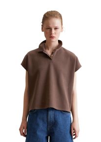 Marc O'Polo Damen Poloshirt "aus Organic Cotton"braun coffee, casual, Gr. XS, MARC O'POLO DENIM, unifarben, Obermaterial: 100% Baumwolle, Shirts