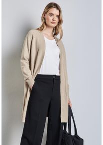 Street One Damen Cardigan, beige, casual, Gr. 38, meliert, Strick, Obermaterial: 37% Baumwolle, 34% Polyacryl, 26% Polyester, 3% Elasthan,