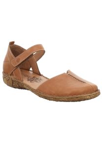 Josef Seibel Damen Riemchenballerina "ROSALIE 42", Gr. 45, braun, Leder, klassisch, Schuhe, Sandale, Spangenschuh, Komfortschuh mit Klettverschluss