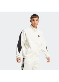 Herren Rollkragenpullover "M STADIUM TT", weiß, sportlich, Gr. XXL, adidas Sportswear, Obermaterial: 67% Polyester, 33% Baumwolle, Pullover