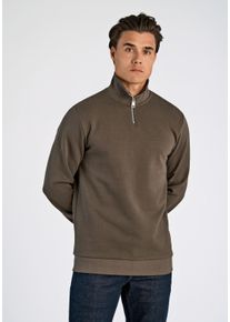 LINDBERGH Herren Sweatshirt "LINDBERGH Troyer", grün, Gr. XL, Oberstoff: 85% Baumwolle, 15% Polyester, Sweatshirts