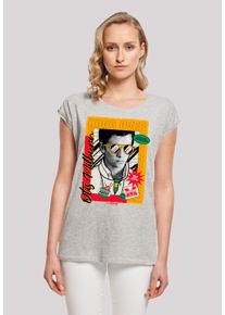 F4NT4STIC Damen T-Shirt "Sex Education Otis Hung Over Collage", grau, casual, Gr. 5XL, Obermaterial: 100% Baumwolle, Shirts, Premium Qualität