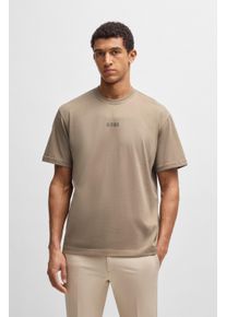 BOSS Green Herren T-Shirt "Tee", braun, casual, Gr. XL, unifarben, Single Jersey, Obermaterial: 100% Baumwolle, Shirts, mit Rundhalsausschnitt