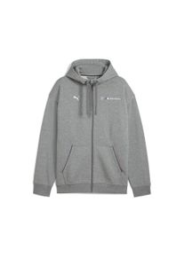 Puma Herren Sweatjacke "BMW M Motorsport Essentials+ Fleecejacke mit Kapuze Herren", grau, Gr. XS, Obermaterial: 68% Baumwolle, 32% Polyester;