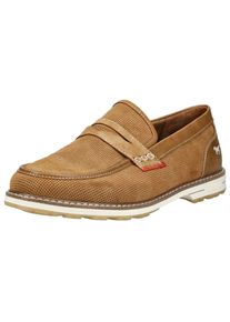 Mustang Shoes Herren Slipper "Mustang Shoes Slipper Veloursleder", Gr. 44, braun, Veloursleder, casual, Schuhe