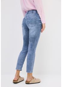 Cecil Damen Comfort-fit-Jeans, blau, casual, Gr. 28, unifarben, Jeans, 78% Baumwolle, 20% Polyester, 2% Elasthan, Jeans, Middle Waist