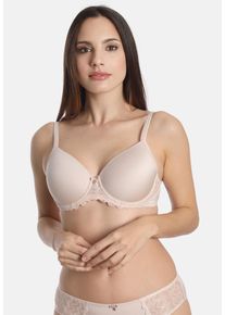 Sassa Mode SASSA Damen Schalen-BH, Gr. 80, beige, Jacquard: 85% Polyamid, 15% Elasthan. Spitze: 90% Polyamid, 10% Elasthan, unifarben, feminin, BHs, mit