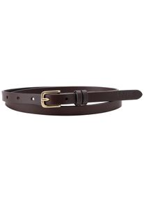 Levi's LEVI'S Damen Ledergürtel "WOMEN'S NEW NARROW", braun, modisch, Gr. 90, unifarben, Rindsleder, Gürtel