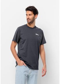 Jack Wolfskin Herren T-Shirt "ESSENTIAL T M", blau, Gr. S, Obermaterial: 100% Cotton organic; Kontrast: 100% Cotton organic, Shirts