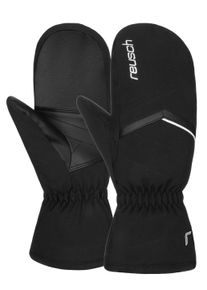 Reusch Damen Fäustlinge "Marisa Mitten", schwarz-weiß, feminin, Gr. 6, mehrfarbig, 87% Polyester, 13% Polyurethan, Handschuhe, mit wärmender