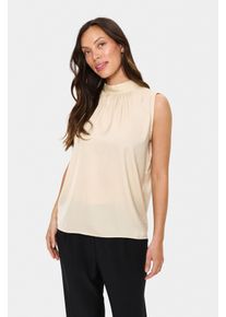 Saint Tropez Damen Blusentop "AileenSZ Top", grau, modisch, Gr. M, unifarben, Web, Obermaterial: 100% Polyester, Blusen, aus Satin