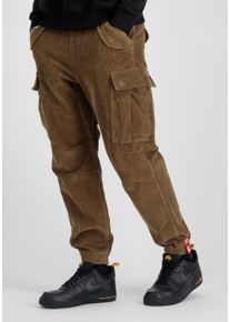 Herren Cargohose "Alpha Industries Men - Pants Airman Cord", beige, Gr. S, Alpha Industries, Obermaterial/Futter: 100% Baumwolle, Hosen