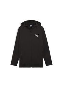Puma Herren Kapuzensweatshirt "EVOSTRIPE FULL-ZIP HOODIE DK", schwarz, sportlich, Gr. XL, unifarben, Obermaterial: 77% Baumwolle, 23% Polyester,