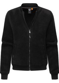 Ragwear Damen Plüschjacke "Cairro", schwarz, modisch, Gr. XL, Plüsch, Material: 100% Polyester, Jacken, Flauschige Damen Übergangsjacke