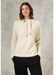 Cecil Damen Langarmshirt, beige, casual, Gr. XXL, unifarben, Stoff, 65% Polyamid, 23% Polyester, 12% Viskose, Shirts, im angenehmen Materialmix