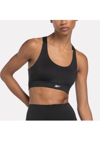 Reebok Damen Sport-BH "ID TRAIN RACER BRA/NGHBLK", Gr. XS, schwarz, Obermaterial: 91% Polyester, 9% Elasthan, sportlich, BHs