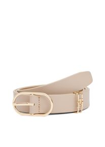 Tommy Hilfiger Damen Ledergürtel "TH FEMININE 2.5", beige, casual, Gr. 70, unifarben, Rindsleder, Gürtel, Größenverstellbar