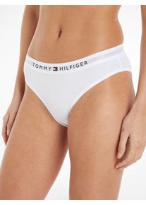 Damen Slip "BIKINI", Tommy Hilfiger Underwear, Gr. XS, weiß, Jersey, Obermaterial: 95% Baumwolle, 5% Elasthan, unifarben, Unterhosen, mit hohem