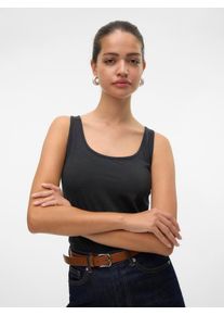 Véro Moda VERO MODA Damen Tanktop "VMLULU LONG TANK TOP JRS GA NOOS", grau, modisch, Gr. XL, unifarben, Jersey, Obermaterial: 95% Baumwolle, 5% Elasthan, Tops