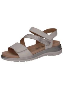 Caprice Damen Riemchensandale "Caprice Sandalen Leder", Gr. 41, weiß, Leder, casual, Schuhe