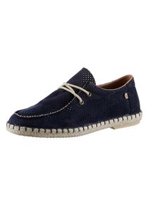 VERBENAS Herren Mokassin "TRUMAN HOLE", Gr. 45, blau, Textil, Veloursleder, unifarben, Veloursleder, klassisch, Schuhe, Espadrilles, Sommerschuh,