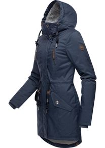 Ragwear Damen Wintermantel "Elsie Melange", blau, casual, Gr. 5XL, Obermaterial: 100% Polyester, Innenfutter: 100% Polyester, Wattierung: 100%