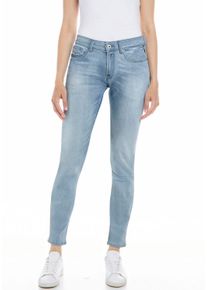 Replay Damen 5-Pocket-Jeans "NEW LUZ Skinny Fit", blau, casual, Gr. 25, Denim/Jeans, Obermaterial: 94% Baumwolle, 4% Elastomultiester, 2% Elasthan,