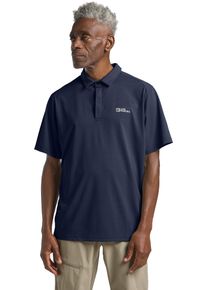 Jack Wolfskin Herren Poloshirt "DELGAMI POLO M", blau, Gr. S, Oberstoff 100% POLYESTER, Shirts