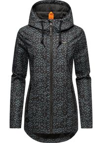 Ragwear Damen Outdoorjacke "Zuzka Ikat", schwarz, casual, Gr. XS, Außenmaterial: 100% Polyester, Innenfutter: 100% Polyester, Jacken, Wasserdichte