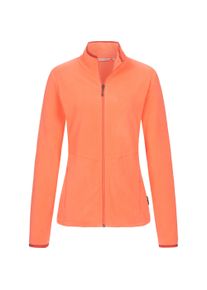 DEPROC Active Damen Fleecejacke "DECORAH WOMEN", orange, casual, Gr. 38, 100% Polyester, Jacken, weiche Fleecejacke in traditioneller Optik