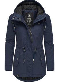 Ragwear Damen Winterjacke "Monadis Black Label", blau, modisch, Gr. XL, Außenmaterial: 65% Polyester, 35% Baumwolle, Innenfutter: 100% Polyester,