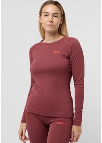 Jack Wolfskin Damen Langarmshirt "INFINITE LIGHT LS W", rot, Gr. XXL, Hauptmaterial: 100% Polyester (recycled), Shirts