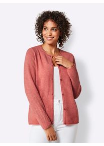 Damen Strickjacke, orange, Gr. 40, CREATION L PREMIUM, unifarben, 100% Kaschmir, Strickjacken