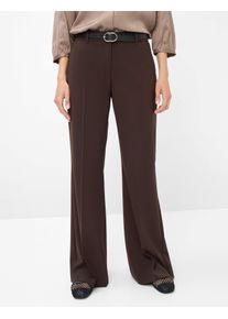 Brax Damen Jogginghose "Style MAINE", braun, Gr. 21, 53% Polyester, 43% Schurwolle, 4% Elasthan, Hosen
